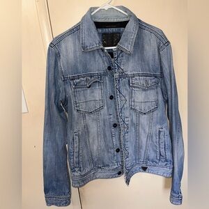 Guess Light Blue Denim Dillon Jacket